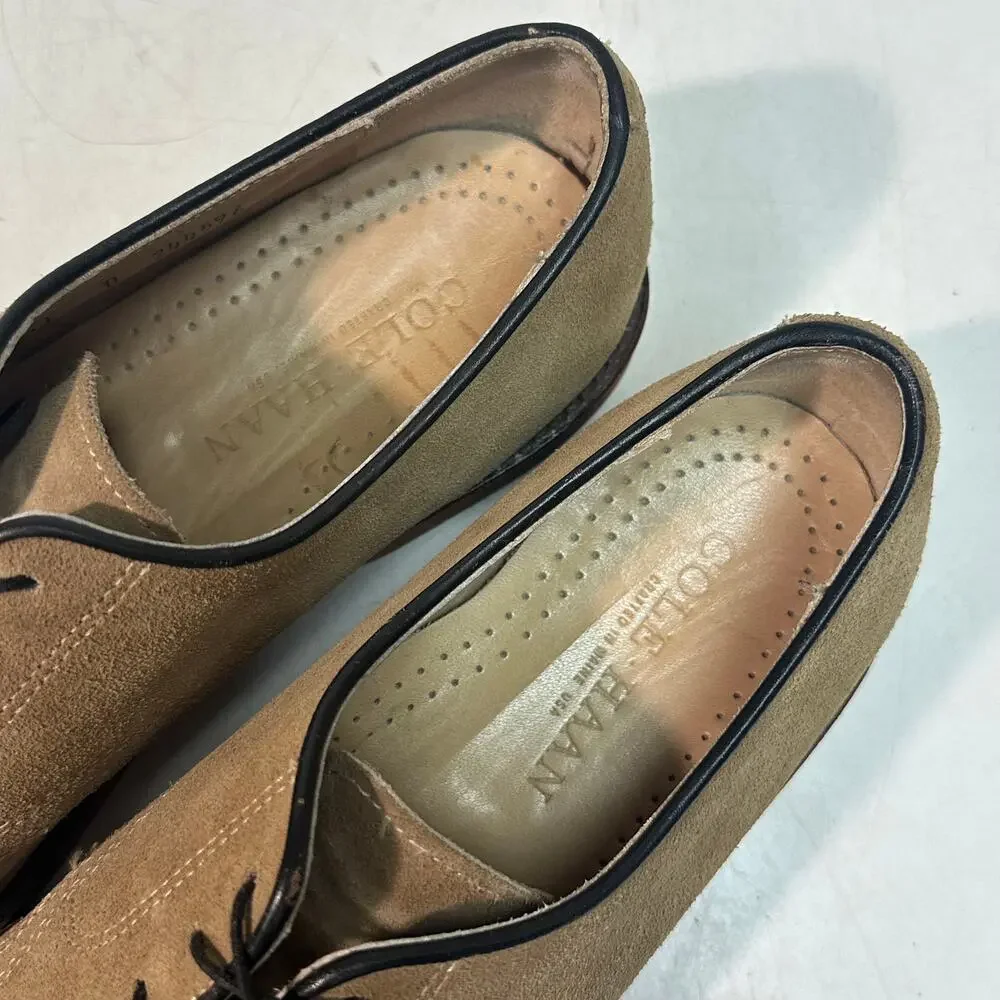 VERY GOOD Rancourt & Co. x Cole Haan Suede Bucks Plain Toe Bluchers USA 11 D